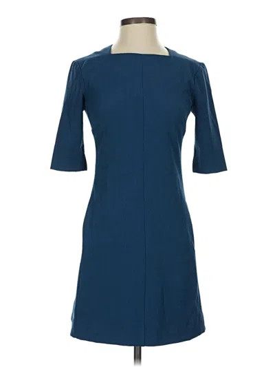 Pre-owned Mm. Lafleur Casual Dress In Blue
