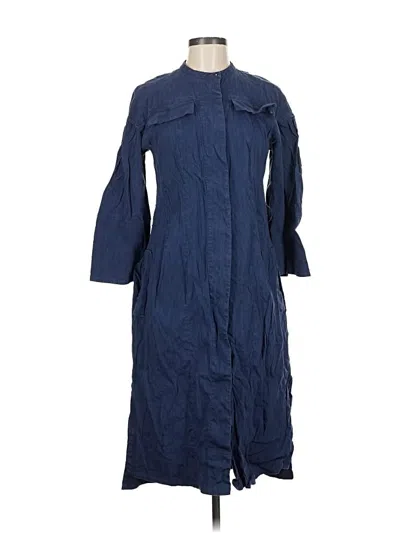 Pre-owned Mm. Lafleur Casual Dress In Blue