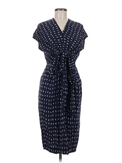 Pre-owned Mm. Lafleur Casual Dress In Blue