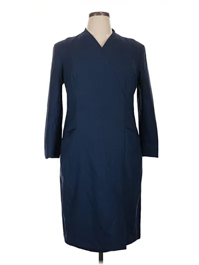 Pre-owned Mm. Lafleur Casual Dress In Blue