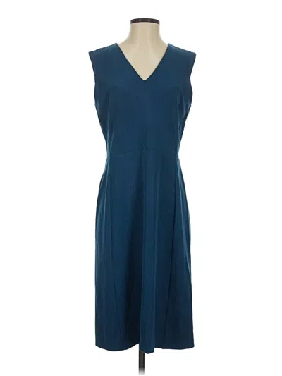 Pre-owned Mm. Lafleur Casual Dress In Blue
