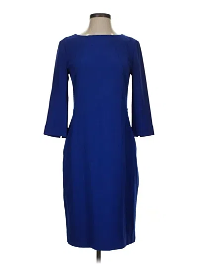 Pre-owned Mm. Lafleur Casual Dress In Blue