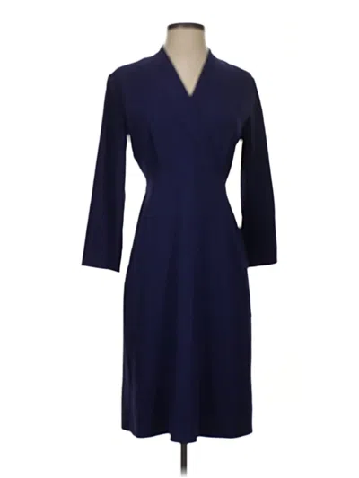 Pre-owned Mm. Lafleur Casual Dress In Blue