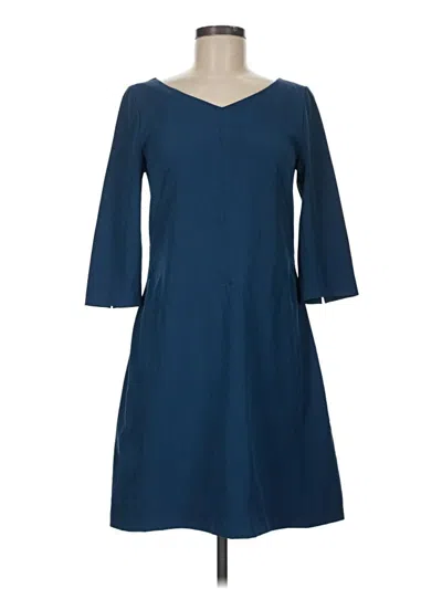 Pre-owned Mm. Lafleur Casual Dress In Blue