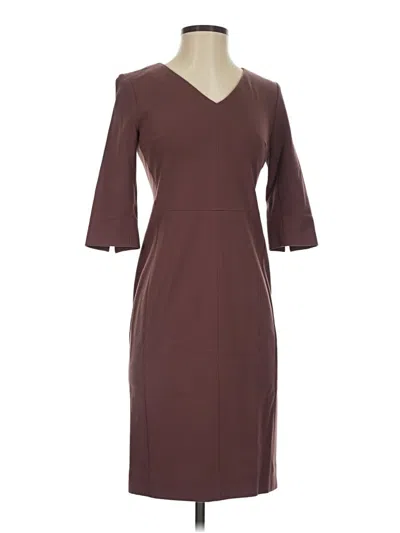 Pre-owned Mm. Lafleur Casual Dress In Brown