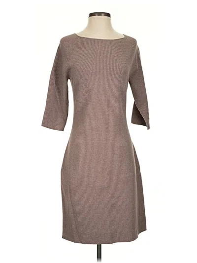 Pre-owned Mm. Lafleur Casual Dress In Brown