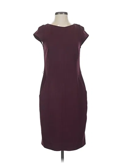 Pre-owned Mm. Lafleur Casual Dress In Burgundy