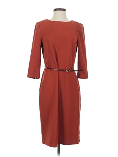 Pre-owned Mm. Lafleur Casual Dress In Burgundy