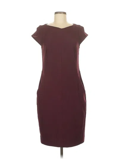 Pre-owned Mm. Lafleur Casual Dress In Burgundy