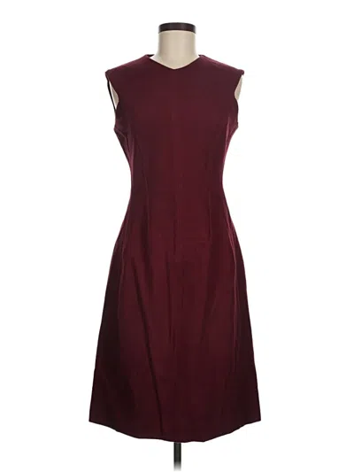 Pre-owned Mm. Lafleur Casual Dress In Burgundy