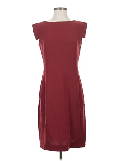 Pre-owned Mm. Lafleur Casual Dress In Burgundy