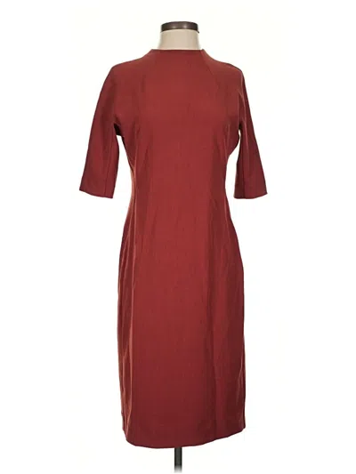 Pre-owned Mm. Lafleur Casual Dress In Burgundy