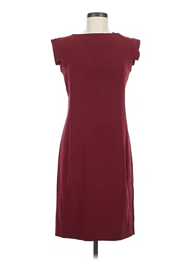 Pre-owned Mm. Lafleur Casual Dress In Burgundy