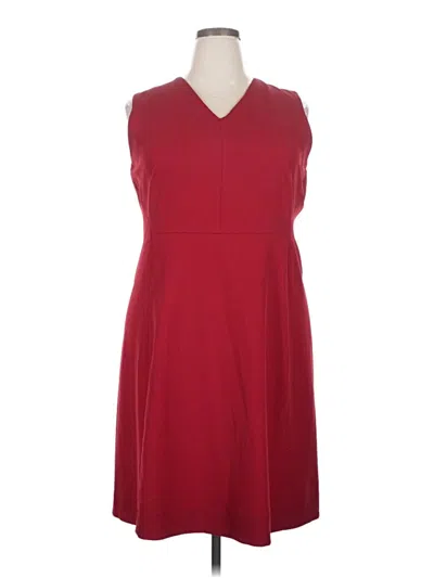 Pre-owned Mm. Lafleur Casual Dress In Burgundy