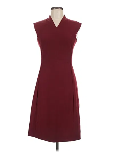 Pre-owned Mm. Lafleur Casual Dress In Burgundy