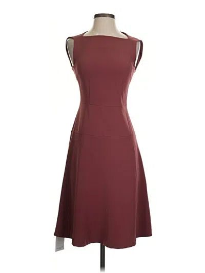 Pre-owned Mm. Lafleur Casual Dress In Burgundy