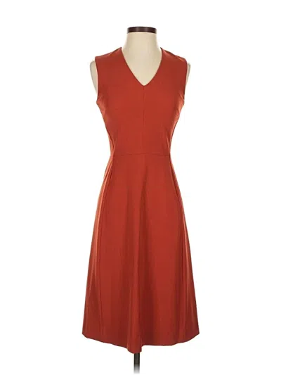 Pre-owned Mm. Lafleur Casual Dress In Orange