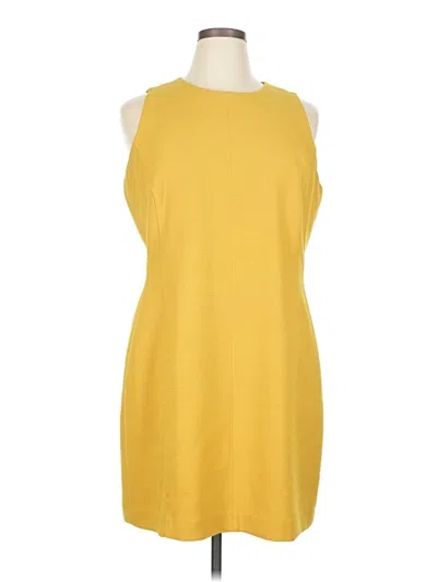 Pre-owned Mm. Lafleur Casual Dress In Yellow