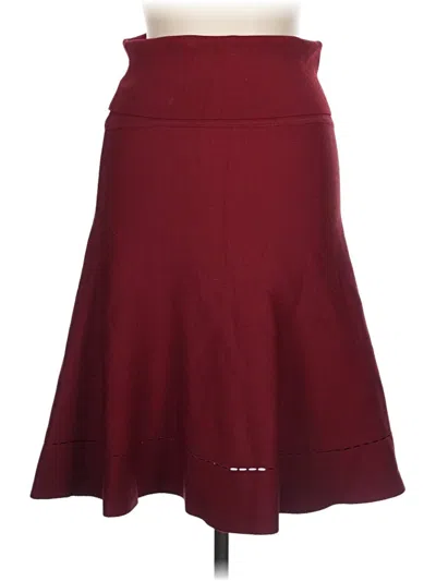 Pre-owned Mm. Lafleur Casual Skirt In Burgundy