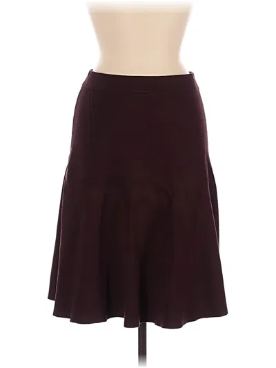 Pre-owned Mm. Lafleur Casual Skirt In Burgundy