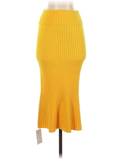 Pre-owned Mm. Lafleur Casual Skirt In Yellow