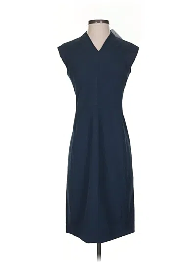 Pre-owned Mm. Lafleur Cocktail Dress In Blue