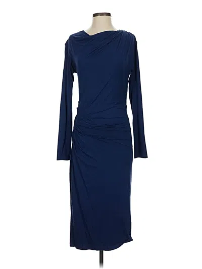 Pre-owned Mm. Lafleur Cocktail Dress In Blue