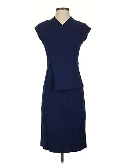 Pre-owned Mm. Lafleur Cocktail Dress In Blue