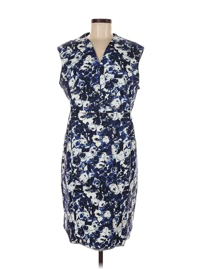 Pre-owned Mm. Lafleur Cocktail Dress In Blue