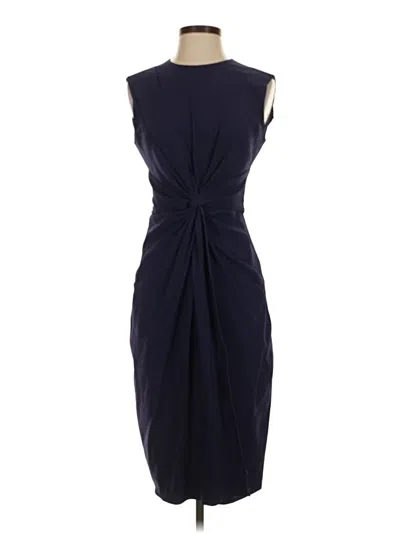 Pre-owned Mm. Lafleur Cocktail Dress In Blue