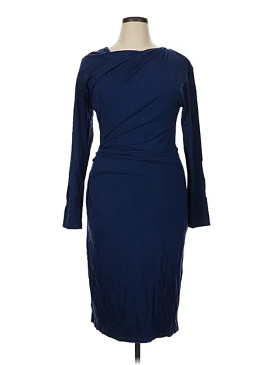 Pre-owned Mm. Lafleur Cocktail Dress In Blue