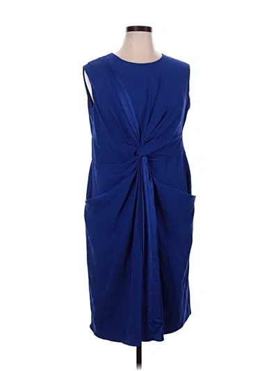 Pre-owned Mm. Lafleur Cocktail Dress In Blue