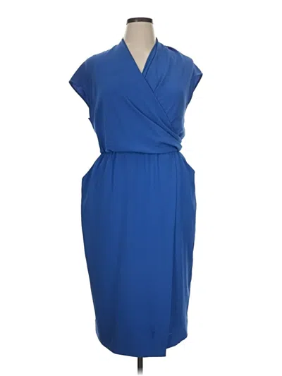 Pre-owned Mm. Lafleur Cocktail Dress In Blue
