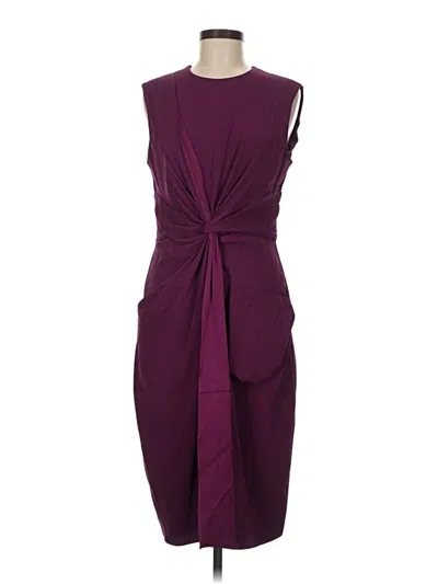 Pre-owned Mm. Lafleur Cocktail Dress In Burgundy