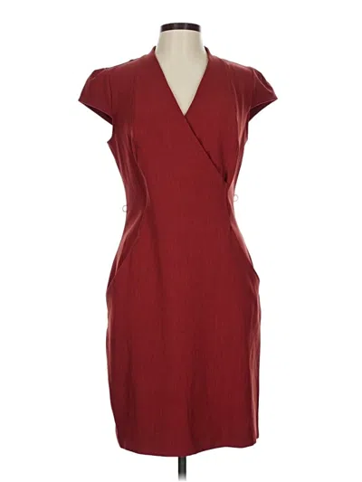 Pre-owned Mm. Lafleur Cocktail Dress In Burgundy