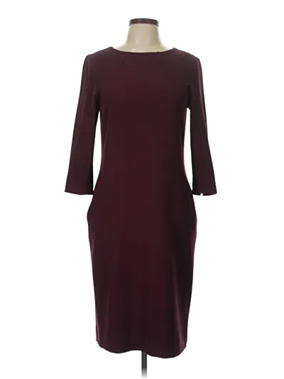 Pre-owned Mm. Lafleur Cocktail Dress In Burgundy