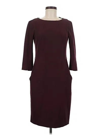 Pre-owned Mm. Lafleur Cocktail Dress In Burgundy