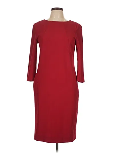 Pre-owned Mm. Lafleur Cocktail Dress In Burgundy