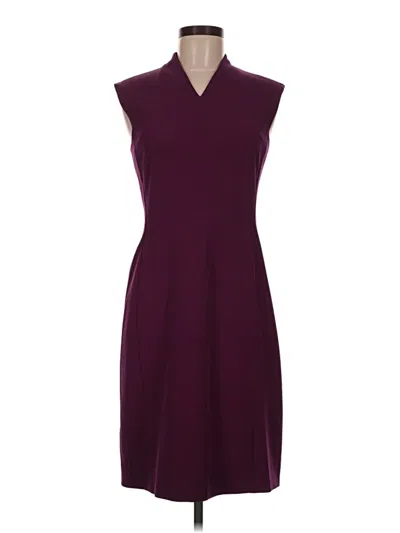 Pre-owned Mm. Lafleur Cocktail Dress In Burgundy