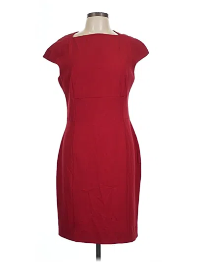 Pre-owned Mm. Lafleur Cocktail Dress In Burgundy