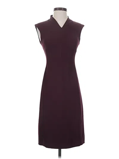 Pre-owned Mm. Lafleur Cocktail Dress In Burgundy