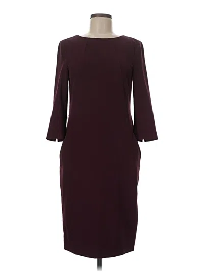 Pre-owned Mm. Lafleur Cocktail Dress In Burgundy