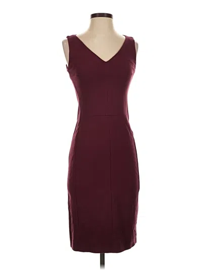Pre-owned Mm. Lafleur Cocktail Dress In Burgundy