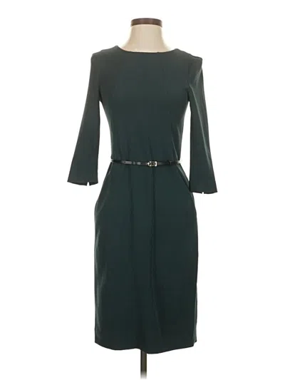 Pre-owned Mm. Lafleur Cocktail Dress In Teal