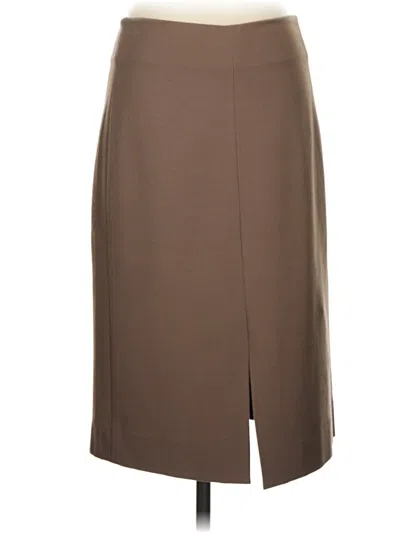 Pre-owned Mm. Lafleur Formal Skirt In Brown