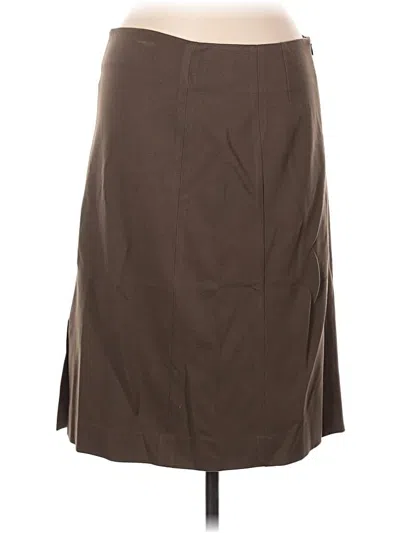 Pre-owned Mm. Lafleur Formal Skirt In Brown