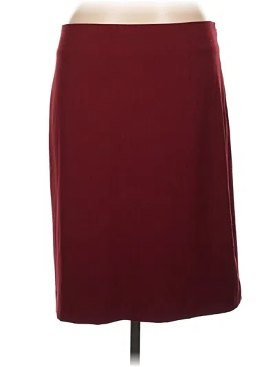 Pre-owned Mm. Lafleur Formal Skirt In Burgundy