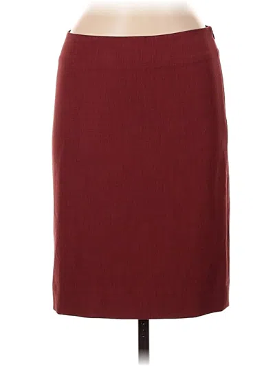 Pre-owned Mm. Lafleur Formal Skirt In Burgundy
