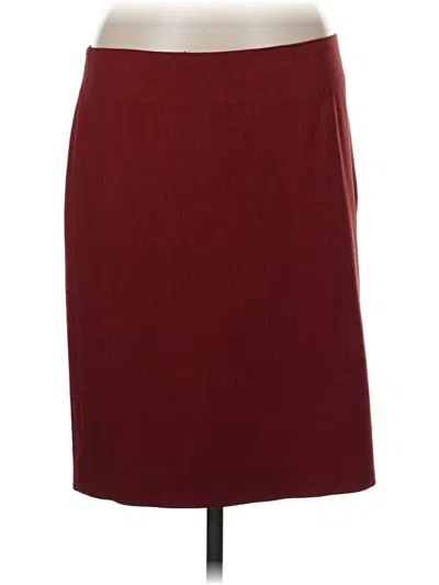 Pre-owned Mm. Lafleur Formal Skirt In Burgundy