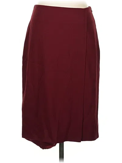 Pre-owned Mm. Lafleur Formal Skirt In Burgundy